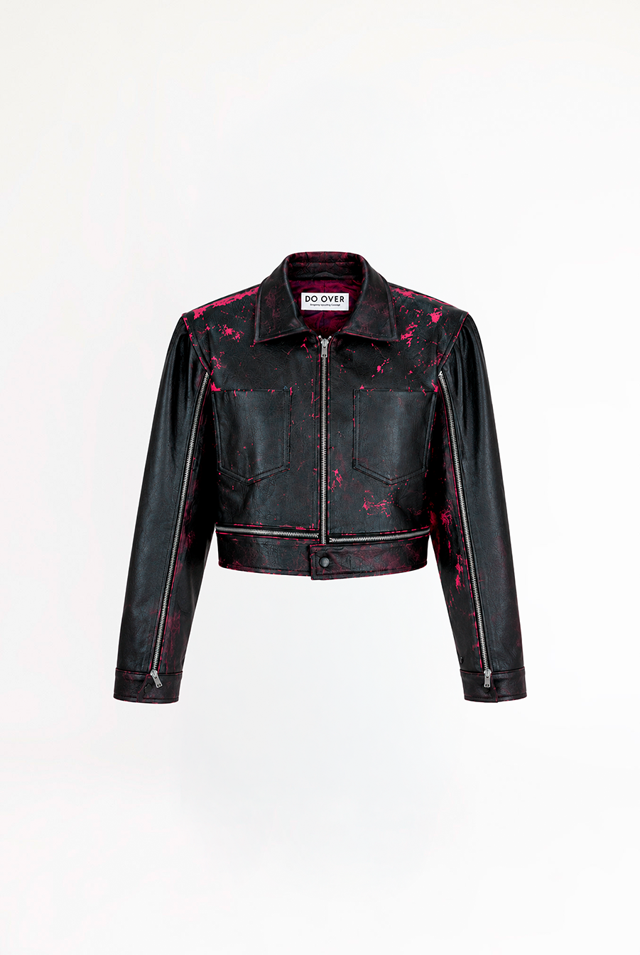 Acid Leather Jacket - Mosaiq Label